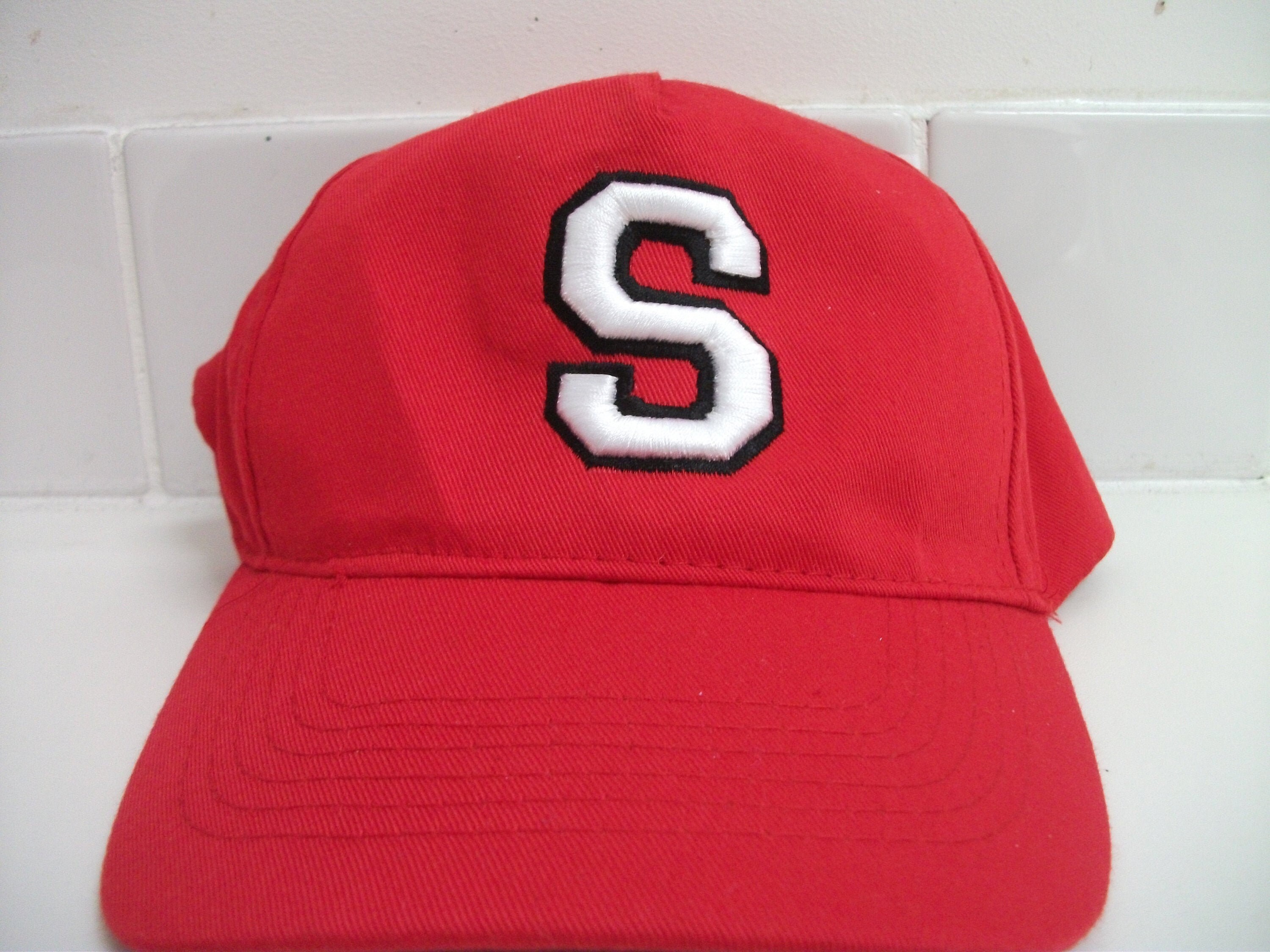 Adult Cap Baseball Hat With an Initial in 3D Embroidery in 2