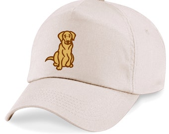 Adult/Kids size Baseball Cap Hat with Embroidered Labrador Dog
