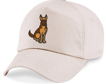 Adult/Kids size Baseball Cap Hat with Embroidered German Shepherd / Alsatian Dog