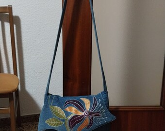 handbag made of recycled materials.