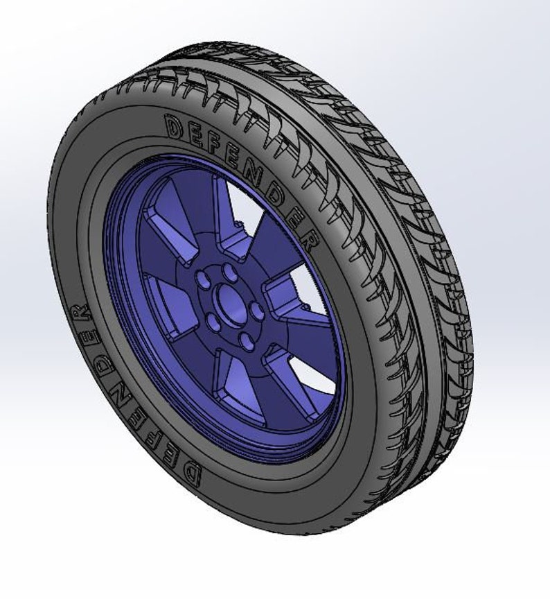 Tires and rim for scale model car Etsy