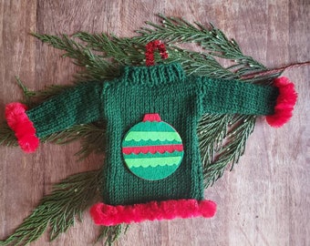 Ugly Christmas sweater ornament, holiday ornament, ornament, Christmas ornament