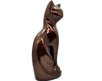 Akanksha Arts Cremation PET Urn, Memorial Container Pot, In Cat Shape URN Memorial Keepsake - Handcrafted