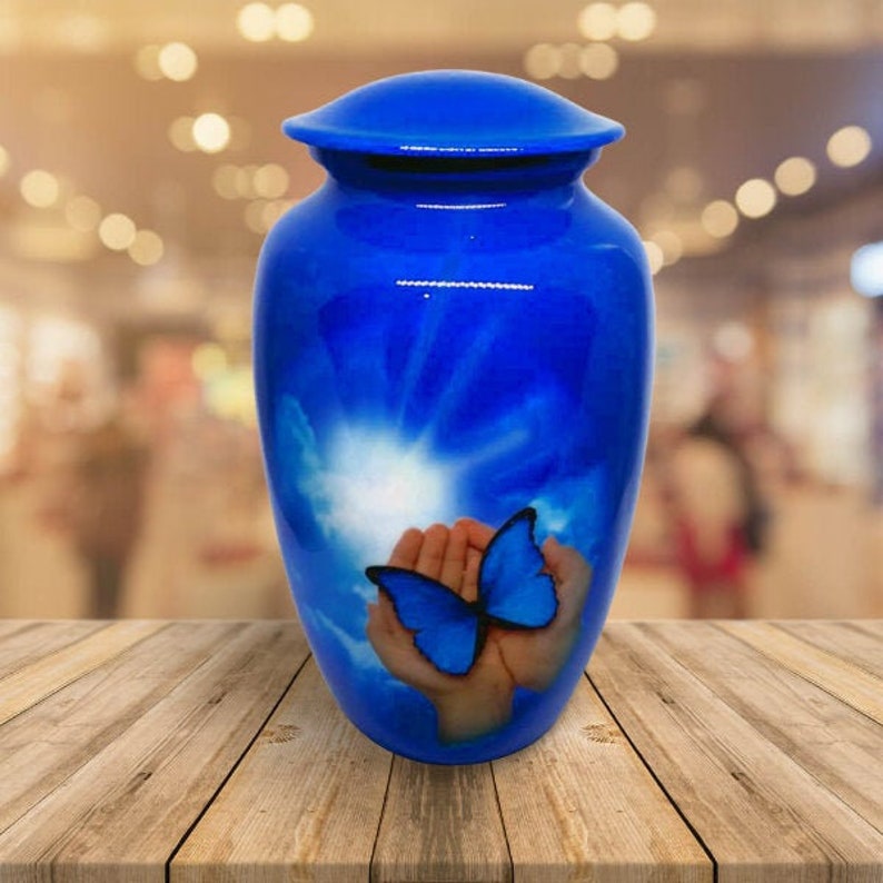 Aluminium Cremation urn Memorial Container Jar Pot Metal Urns