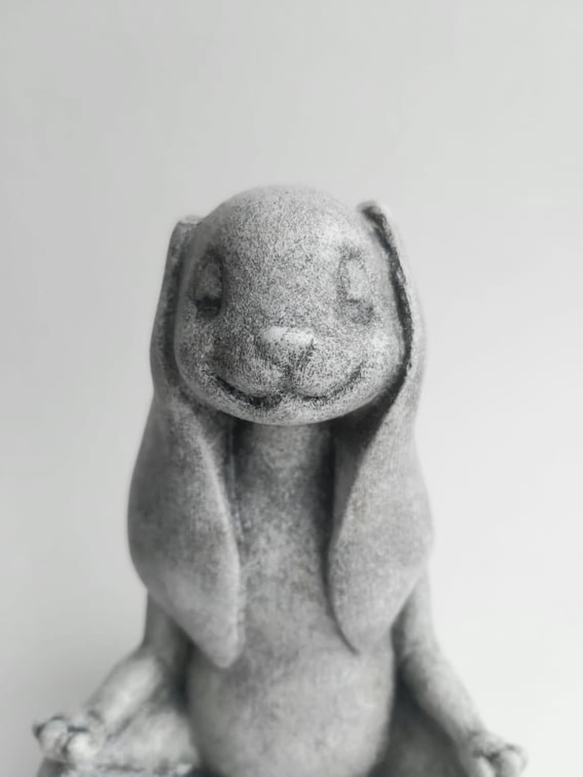 Yoga rabbit zen meditation gifts yoga pose statue zen décor Etsy