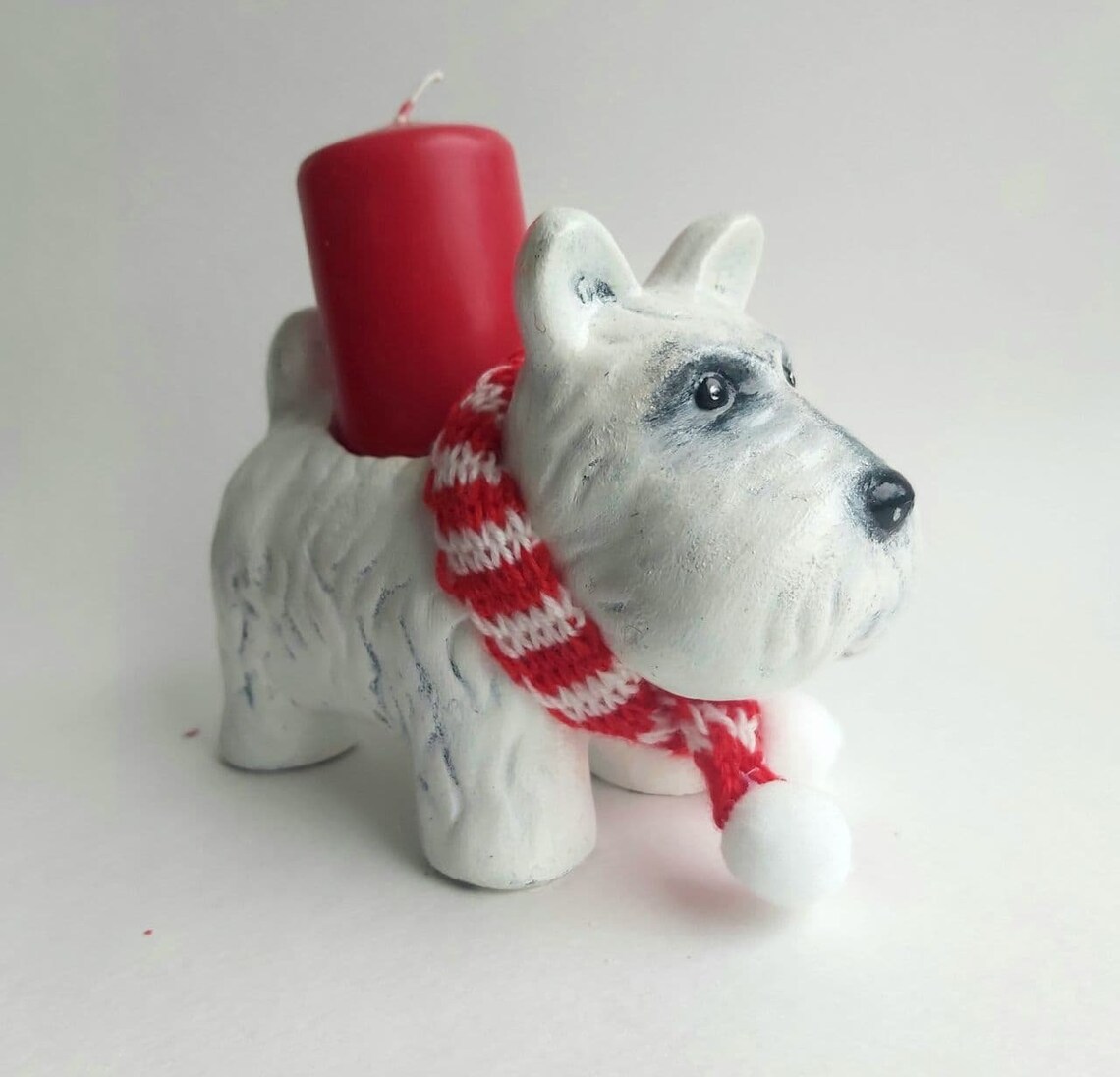 Westie candle holder animal tealight candle dog candle holder Etsy