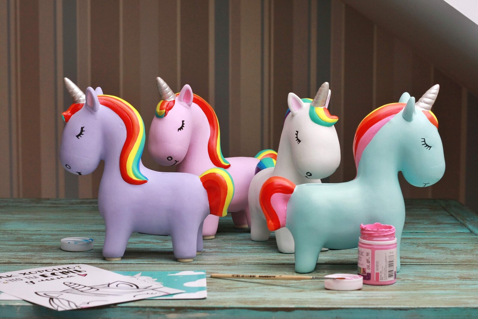 Unicorn piggy bank personalized unicorn bank for girls ceramic Etsy