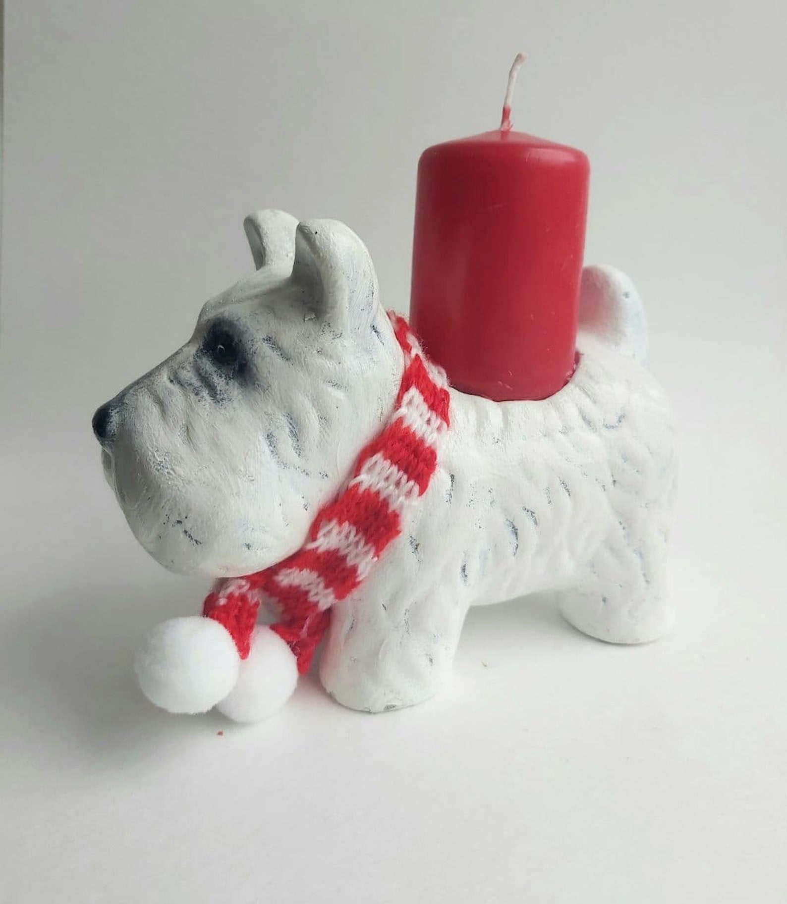 Westie candle holder animal tealight candle dog candle holder Etsy
