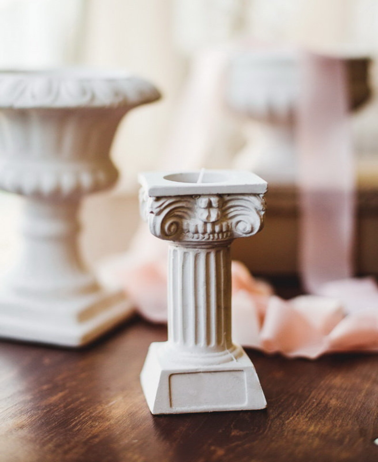 Column candle holder ancient greek column décor greek candle Etsy