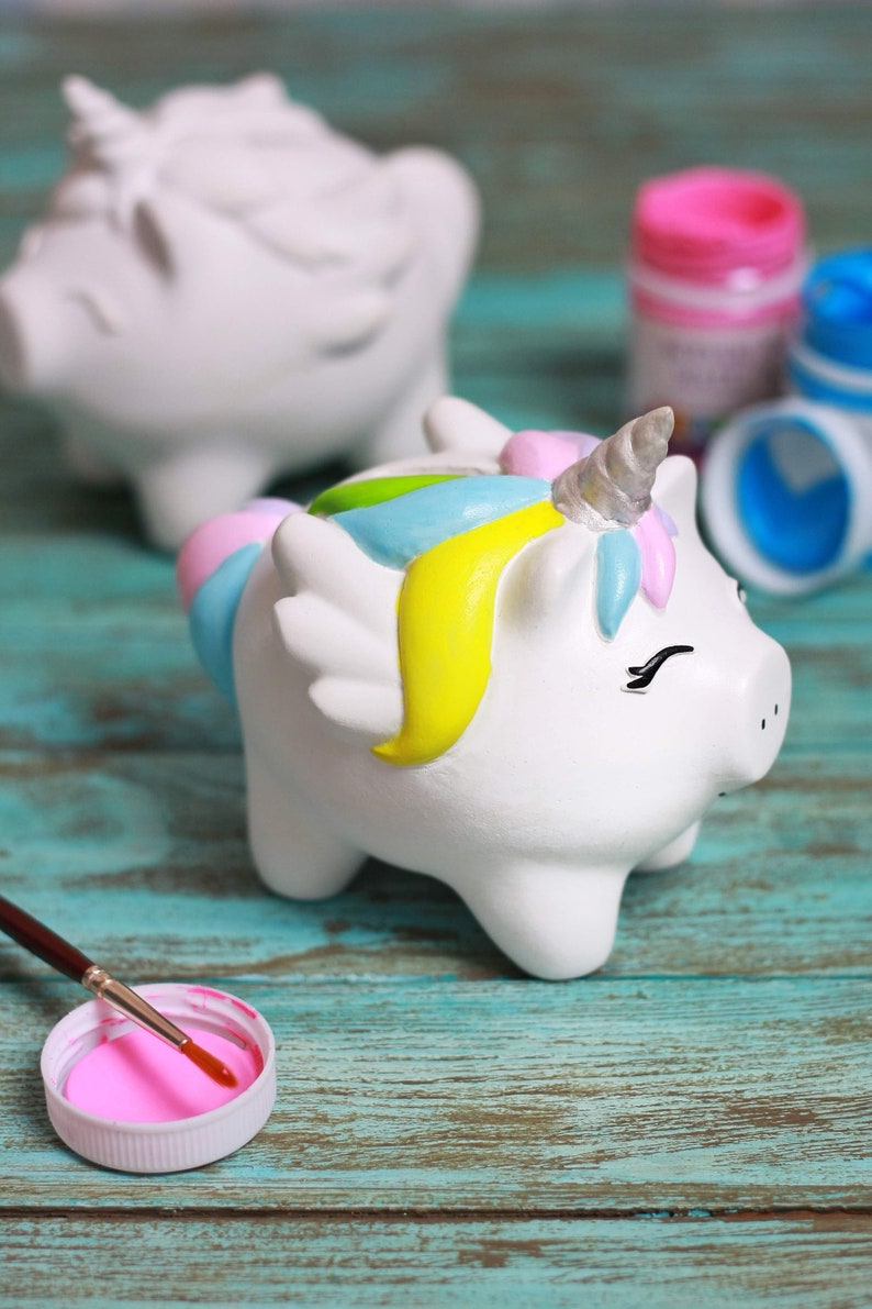 Unicorn piggy bank for girls unicorn bank for a girl piggy Etsy