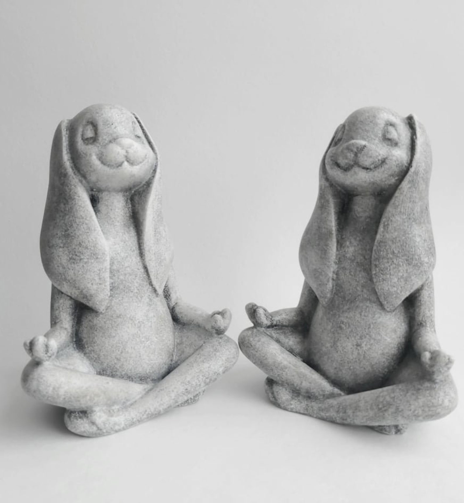 Yoga rabbit zen meditation gifts yoga pose statue zen décor Etsy