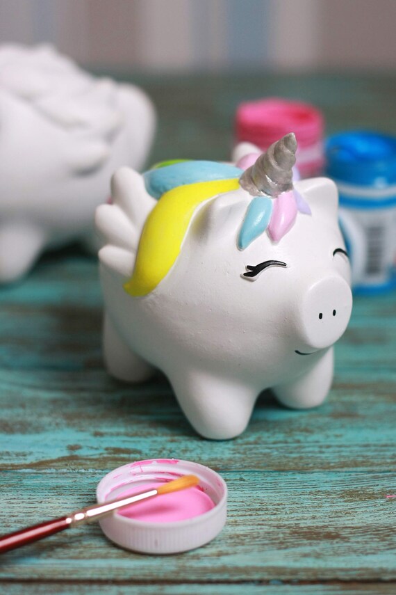 Unicorn piggy bank for girls unicorn bank for a girl piggy Etsy