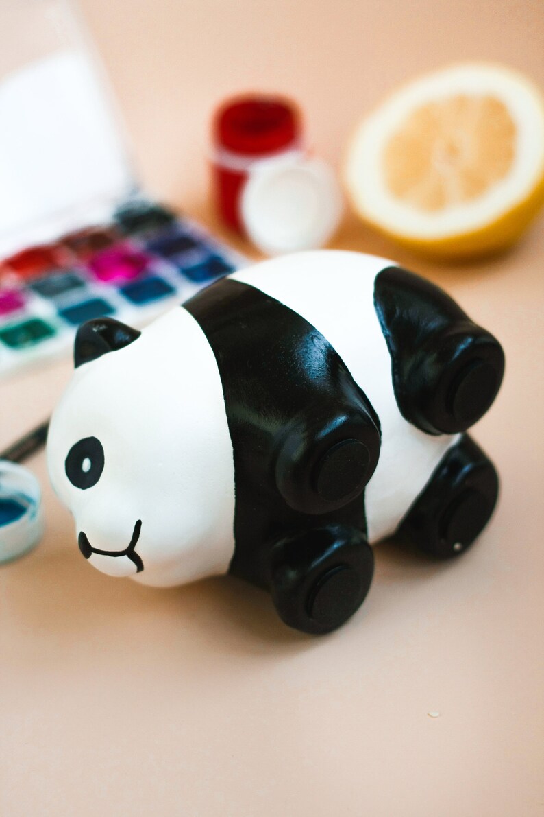 Panda planter personalized panda plant pot ceramic panda pot Etsy