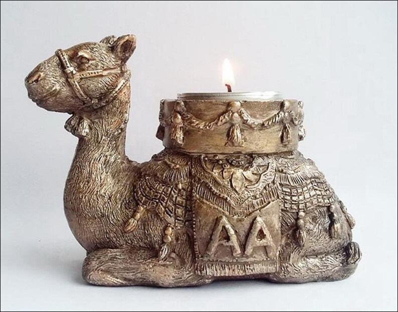 Camel candle holder AA gifts camel figurine sobriety gift men Etsy