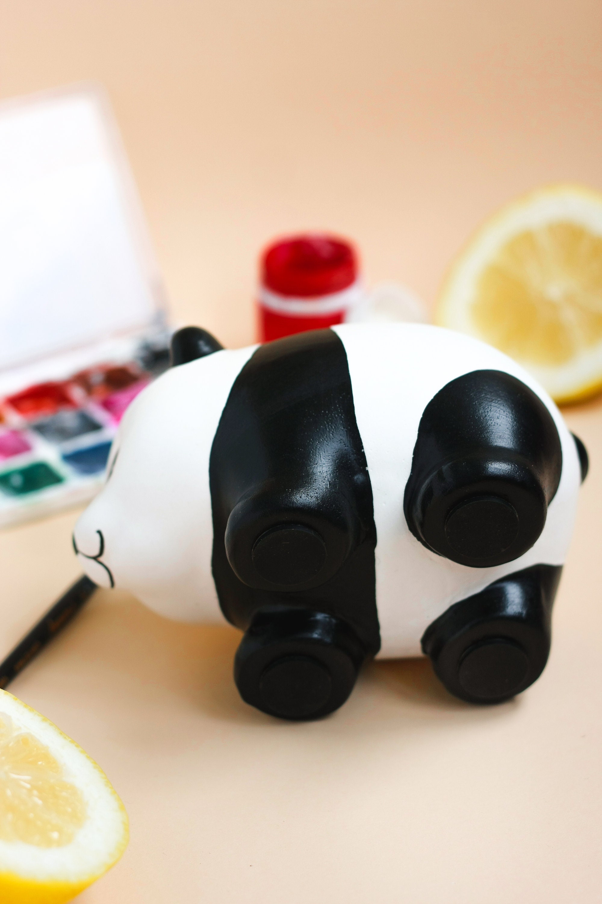 Panda piggy bank custom piggy bank adult panda bank piggy Etsy
