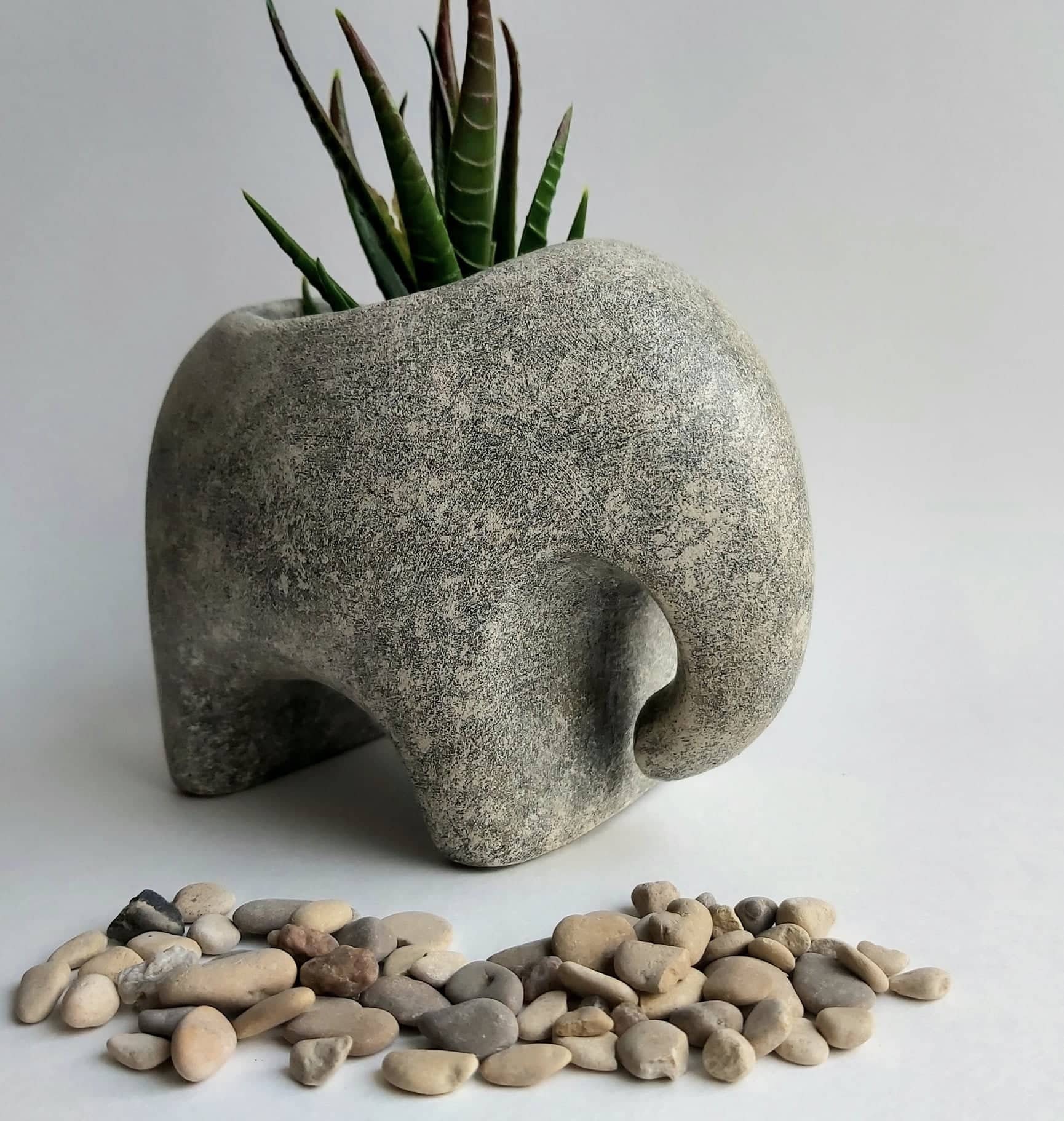 Elephant planter pot elephant succulent elephant plant pot Etsy