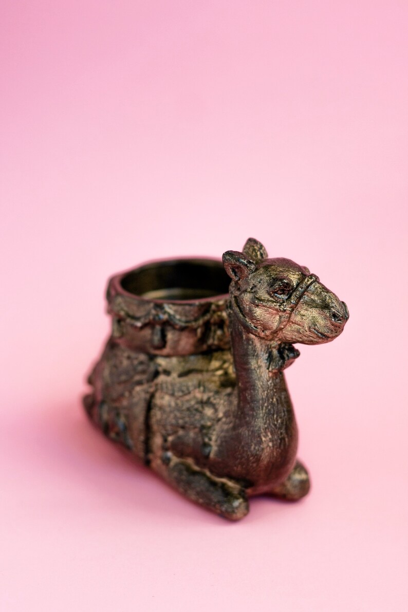 Camel candle holder AA gifts camel figurine sobriety gift men Etsy