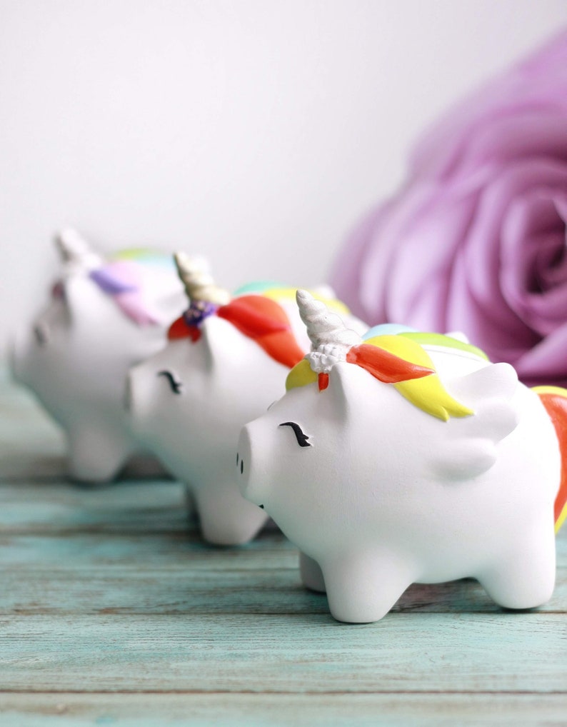 Unicorn bank for kids Unicorn money bank for toddlers Unicorn Etsy