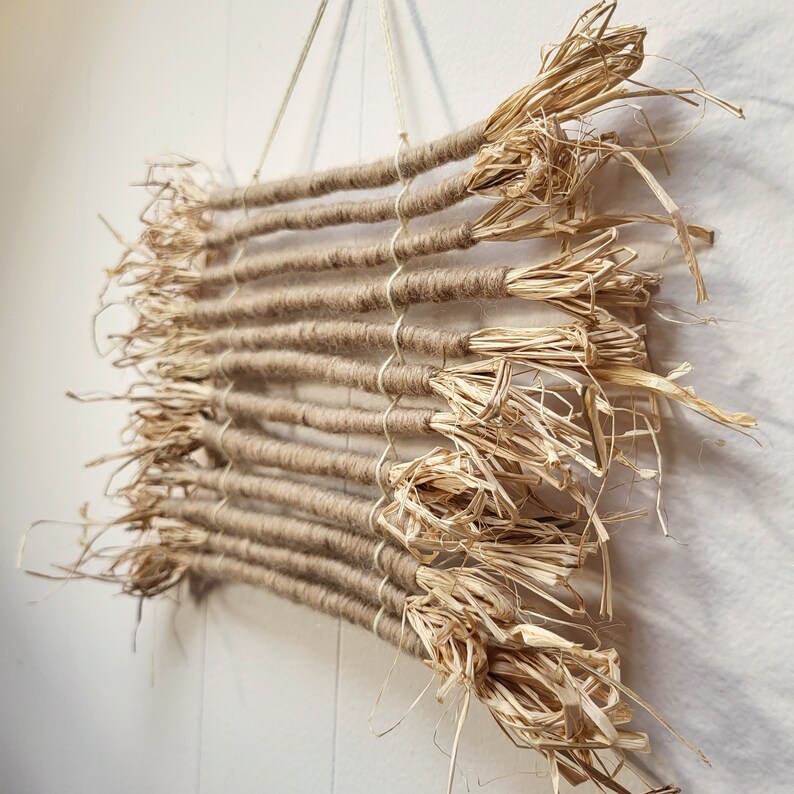 A closer look at Textured Natural Fiber Wall Hangings