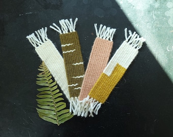 Plant Dyed Hand Woven Bookmarks