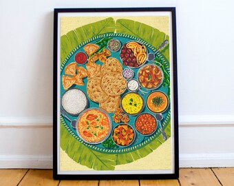 Indian Kitchen Art Etsy
