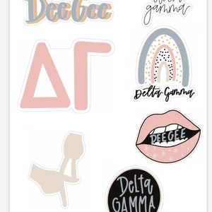 Delta Gamma Sorority Sticker Sheet | DG Stickers | Do Good | Dee Gee