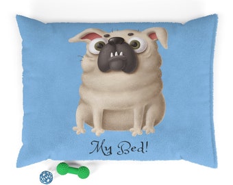 Pug Dog Bed Pillow