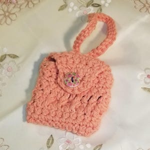 crocheted pouch, earbud pouch
