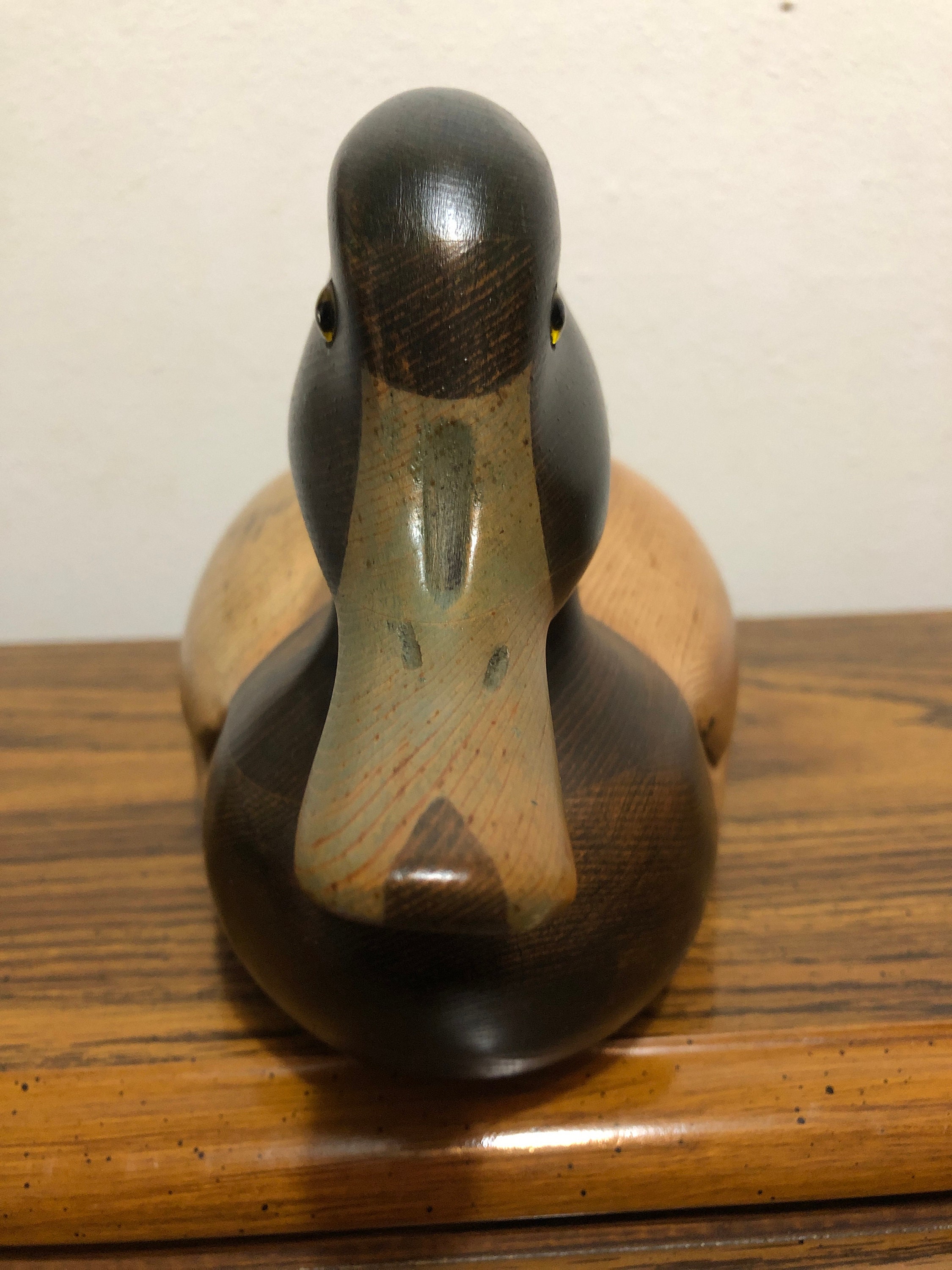Beautiful Tom Taber Wooden Blue Bill Duck - Etsy