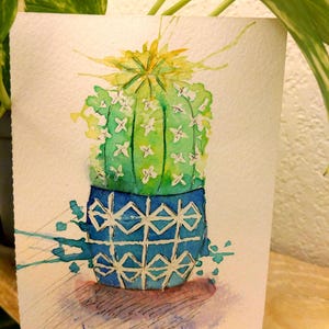 Petite carte en aquarelle