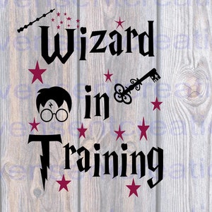 HP wizard in training themed Svg cut file Baby clothes, kids shirts, hp fans funny saying digital file