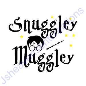 Potter Inspired Snuggley Muggle SVG Design: Baby Toddler Shirt (Digital File)