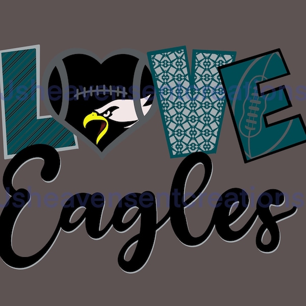 Philadelphia  - Sports, Football fans, eagles  png, love football, pro teams png, digital download