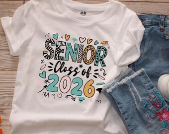 Senior Class of 2026 PNG | Doodle Graduation Design (Digital Download)