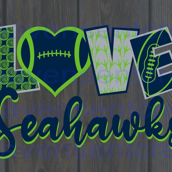 Seattle- Sports, Football fans png, love football,  png, digital download