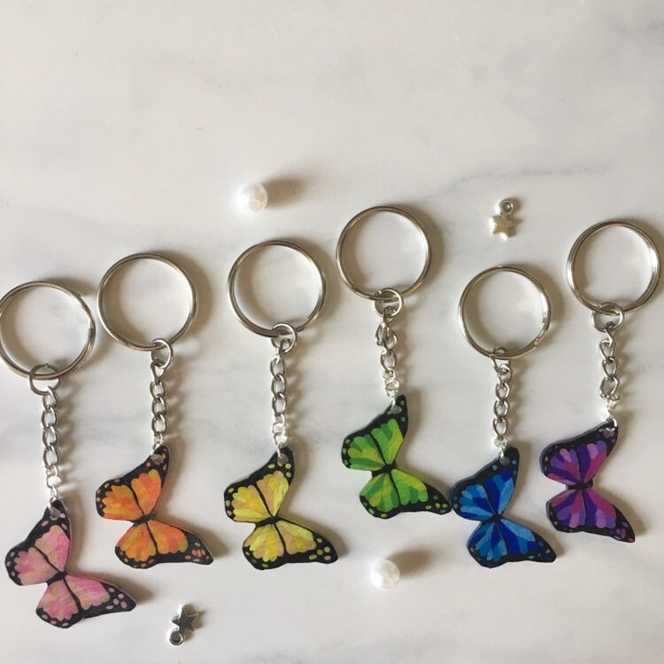 Butterfly keychains Etsy