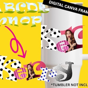 Canva Frame Alphabet Template Frames for Canva Frame Template Alphabet Canva Template for Photo  Video Custom DIY gift Custom made Download