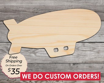 Blimp Laser Cutout; DIY Crafts Decor Multiple Size Options 3064 /& Gifts