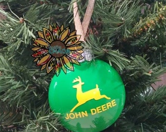 NEW #4 in series 1999 John Deere Pewter Christmas Ornament 