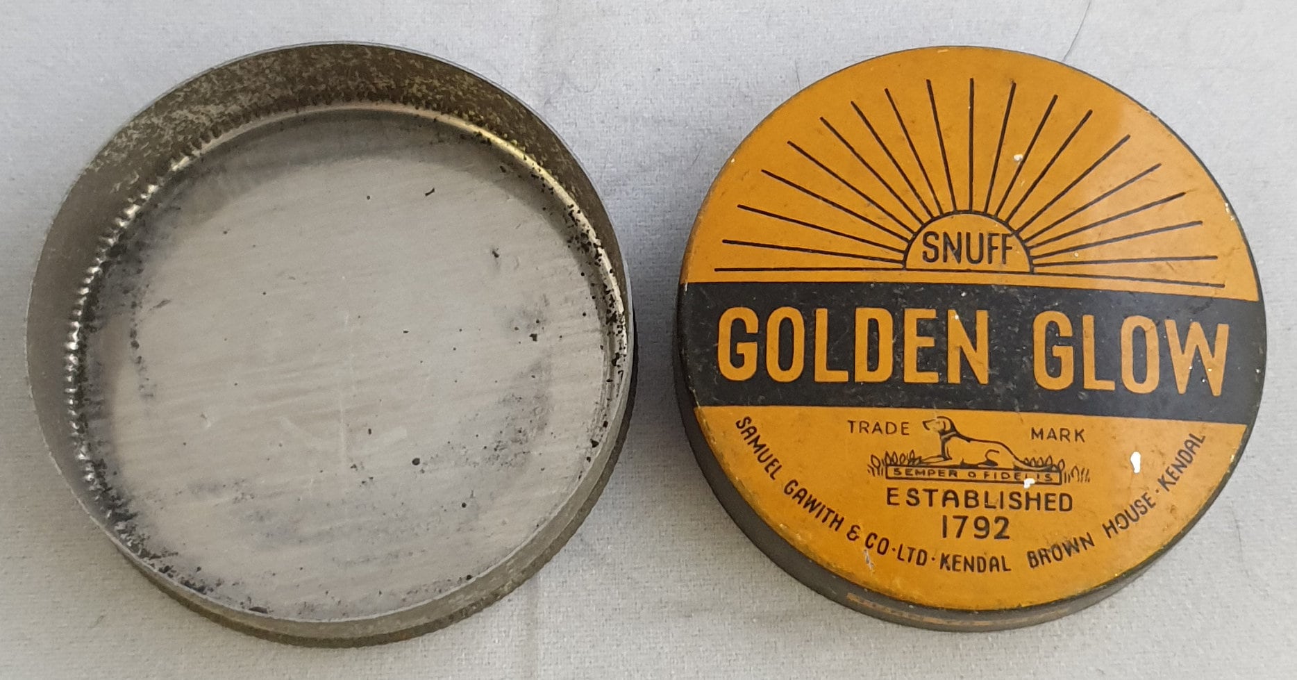 VINTAGE SNUFF TIN Etsy