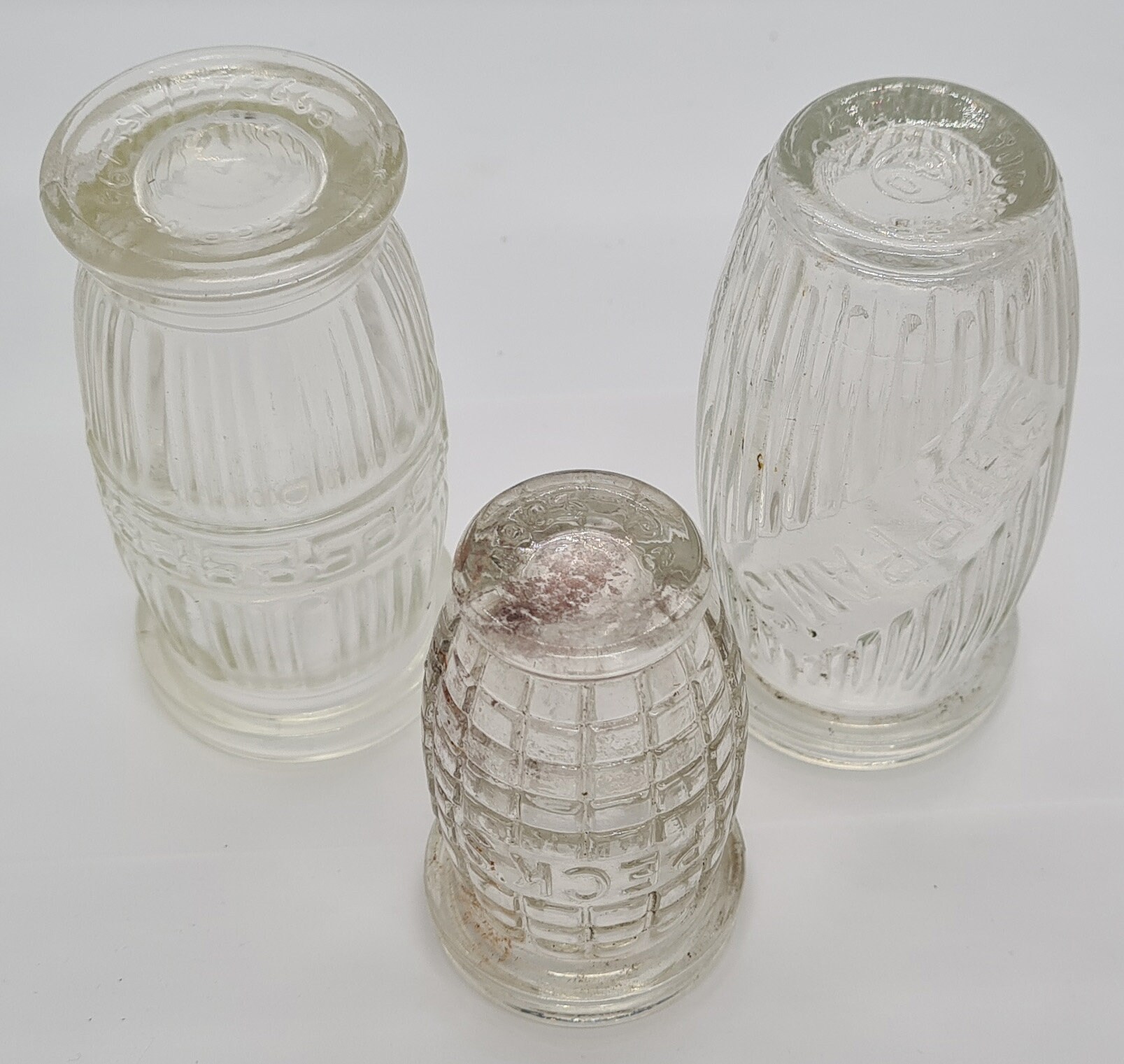 1920s small glass potted meat paste jars Etsy