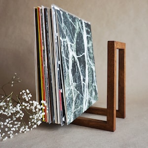 Vinyl Records Storage,Vinyl Storage, Natural Wood Stand,Modern design,Minimalistic Vinyl Storage,Record Storage, Record Rack,LP Record Stand