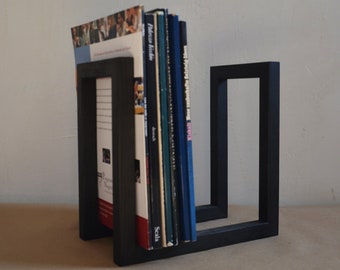 Magazine Rack, Wooden Magazine Book Rack, Magazine Modern Storage, Natural Wood Stand, Minimalistic Storage,