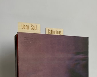 Eco Friendly, Set of Vertical Genre Dividers, Record Dividers, Custom Genre Record Dividers, Band Name Dividers