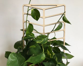 Plant lattice, Plant trellis, Climbing plants, Wood garden trellis, Trellis planter, Trellis decor, Modern garden decor, Plant gift