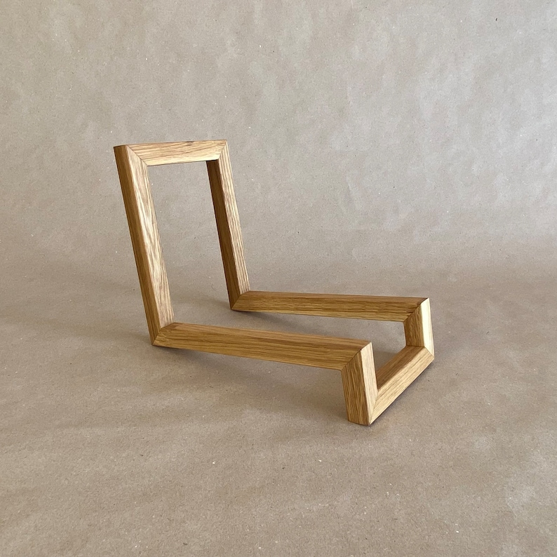 Unique Vinyl Rack, Wood Vinyl Records Storage, Modern design, Minimalistic Vinyl Storage, Record Storage, Record Rack, LP Record Stand image 13