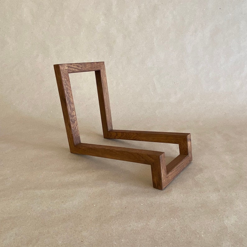 Unique Vinyl Rack, Wood Vinyl Records Storage, Modern design, Minimalistic Vinyl Storage, Record Storage, Record Rack, LP Record Stand image 12