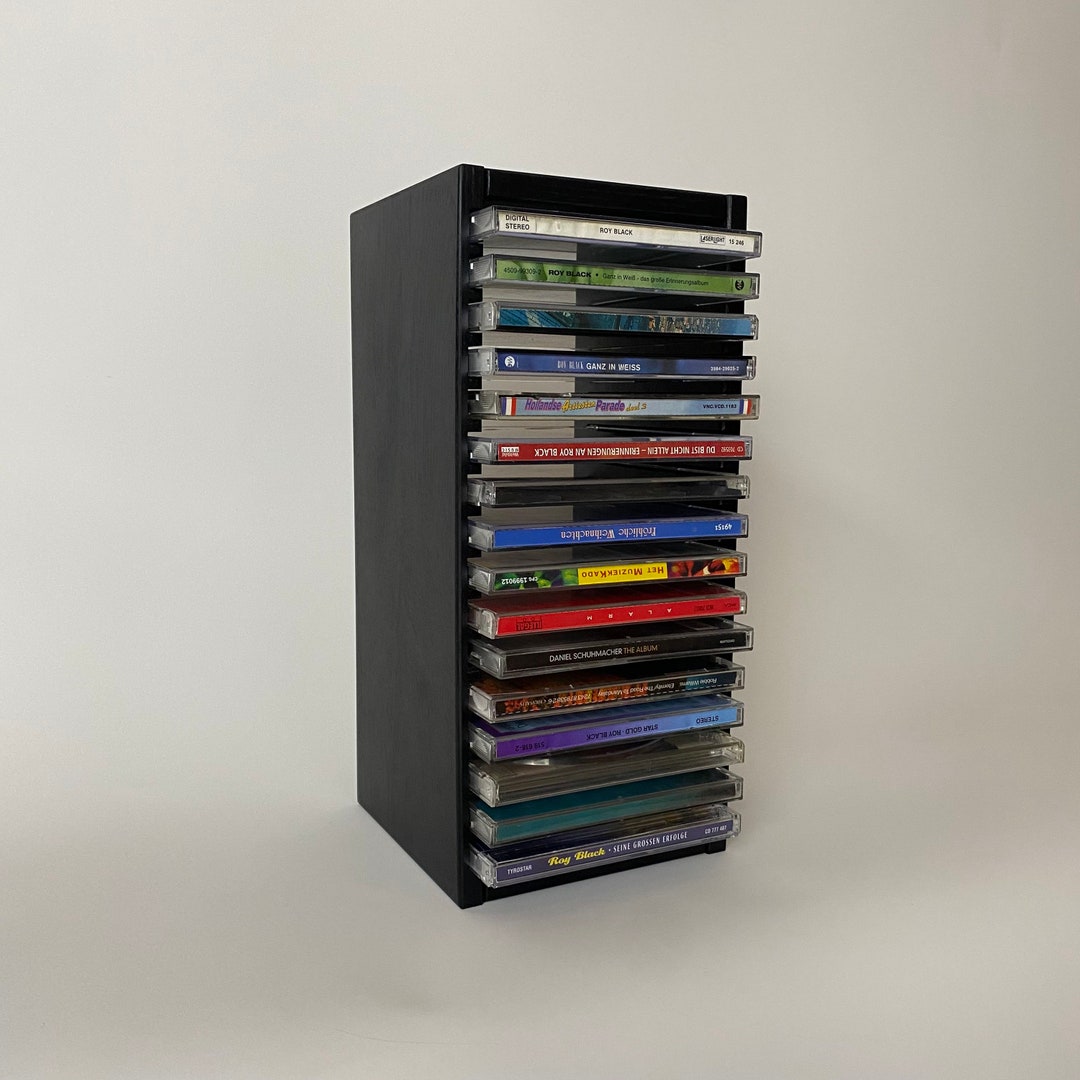 CD Storage Boxes Set Holds 30 CDs In Jewel Cases