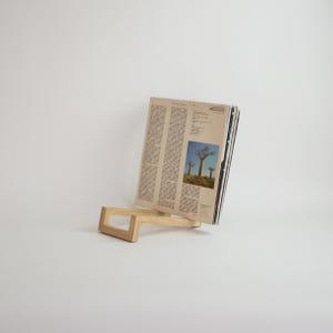 Unique Vinyl Rack, Wood Vinyl Records Storage, Modern design, Minimalistic Vinyl Storage, Record Storage, Record Rack, LP Record Stand Without Finish