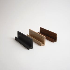 Minimalistische vinylplatenplank | Milieuvriendelijke eikenhouten plank voor het opbergen en tentoonstellen van vinylplaten | Moderne wandhouder voor platen